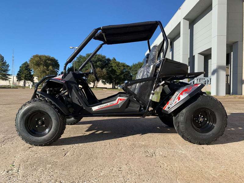 TrailMaster Cheetah 300E EFI UTV Go Kart, Shaft Drive, Liquid Cooled CVT Auto with Reverse