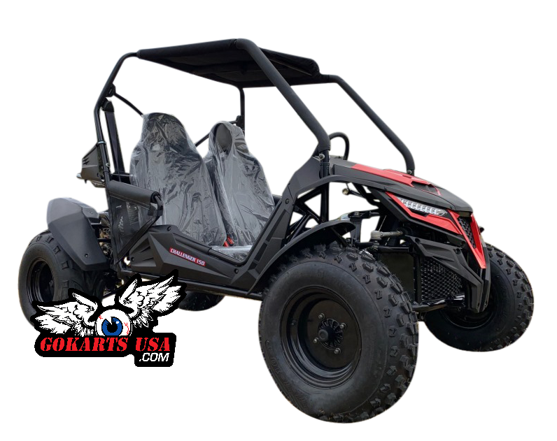 TrailMaster Cheetah 8 Mid-Sized Go Kart - 7.5hp, Torque Converter, Electric Start, Automatic with Reverse, Ages 12 and up