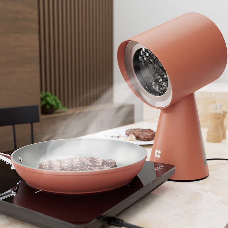 Campana extractora portátil mini de escritorio Ciarra HOOD TO GO Orangina