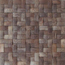 Coconut Shell Basketweave Mesh-mounted Mosaic Wall Tile - Livfloors Collection