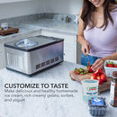 Whynter 2.1 Quart Automatic Ice Cream & Yogurt Maker with Built-In Compressor | ICM-220SSY