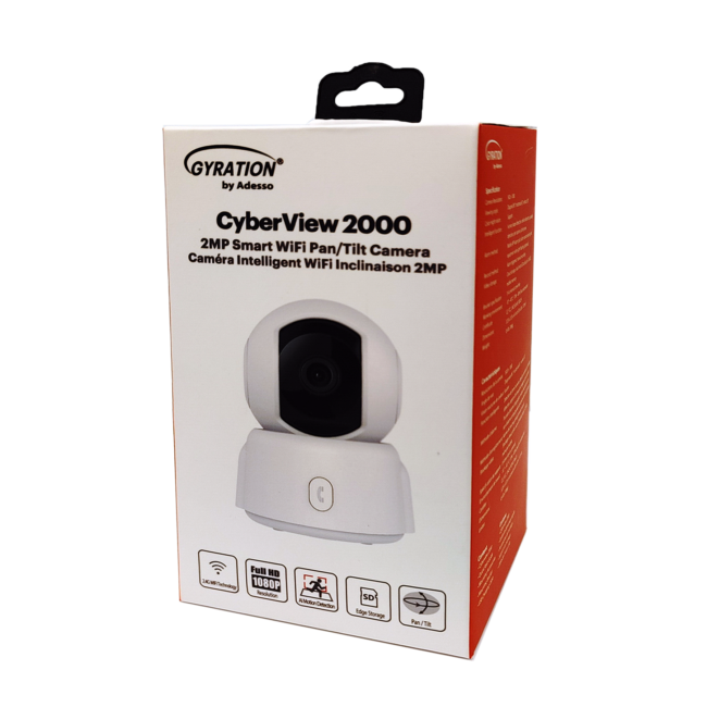 Gyration Cyberview 2000 2MP Indoor Pan Tilt Camera with WiFi
