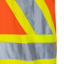 Hi-Vis X-Back Reflective Two-Tone Safety Long Sleeve Polo Shirt