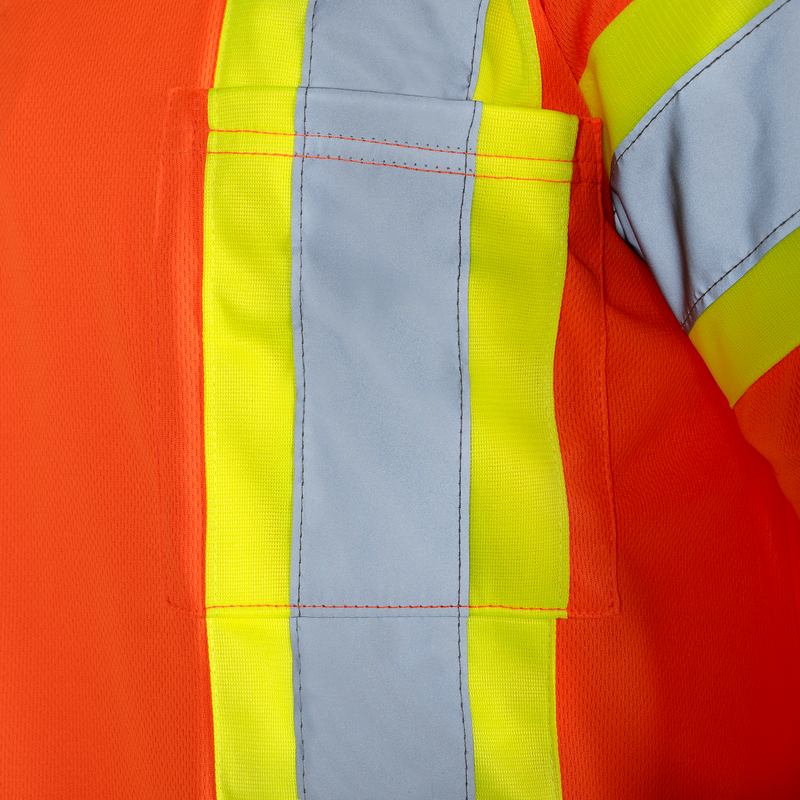 Hi-Vis Reflective Two-Tone Safety Polo Shirt