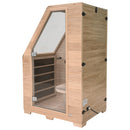 Durasage Health - Sauna de infrarrojos de carbono para una persona - Sauna de madera de cicuta canadiense - 760 vatios