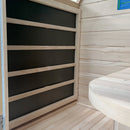 Durasage Health - Sauna de infrarrojos de carbono para una persona - Sauna de madera de cicuta canadiense - 760 vatios