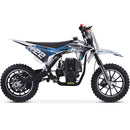 Moto de cross a gasolina para niños de 4 tiempos y 40 cc MotoTec Demon, azul, blanca o verde
