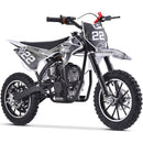 Moto de cross a gasolina para niños de 4 tiempos y 40 cc MotoTec Demon, azul, blanca o verde