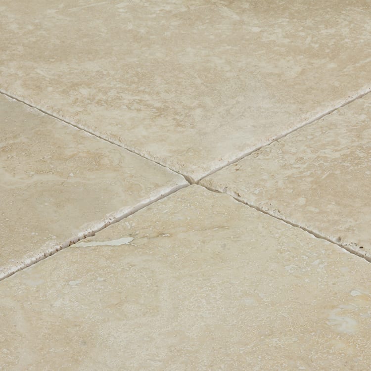Denizli Beige Travertine Brushed and Chiseled Floor and Wall Tile - Livfloors Collection