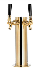 Double Faucet PVD Body - All SS304 Contact 3" Column Tower