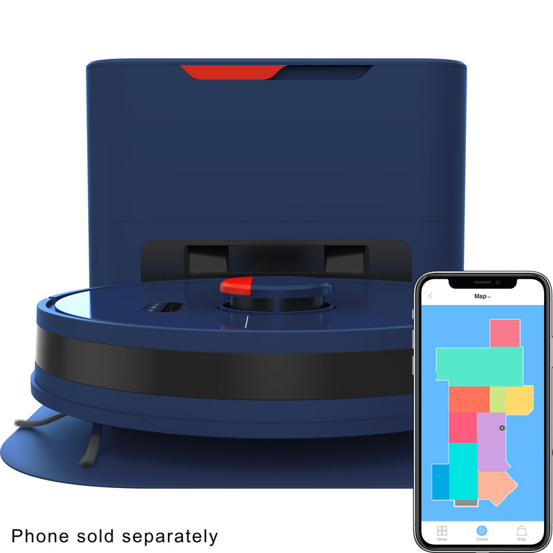 BObsweep Dustin Wi-Fi Connected Self-Emptying Robot Vacuum and Mop
