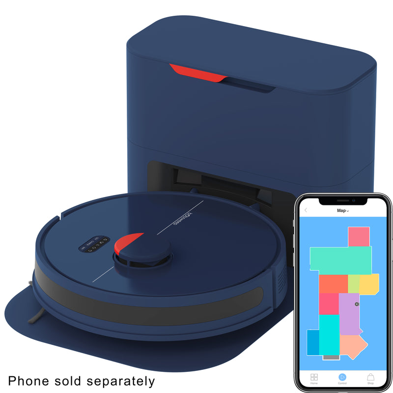 BObsweep Dustin Wi-Fi Connected Self-Emptying Robot Vacuum and Mop