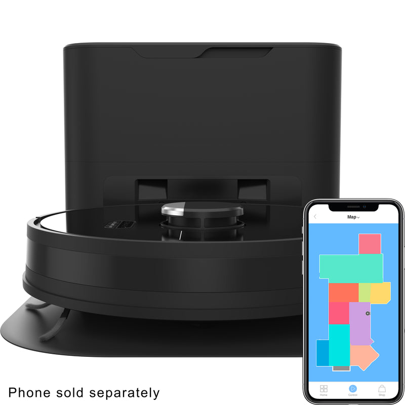 BObsweep Dustin Wi-Fi Connected Self-Emptying Robot Vacuum and Mop