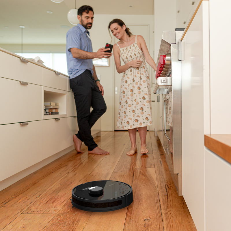 BObsweep Dustin Wi-Fi Connected Self-Emptying Robot Vacuum and Mop