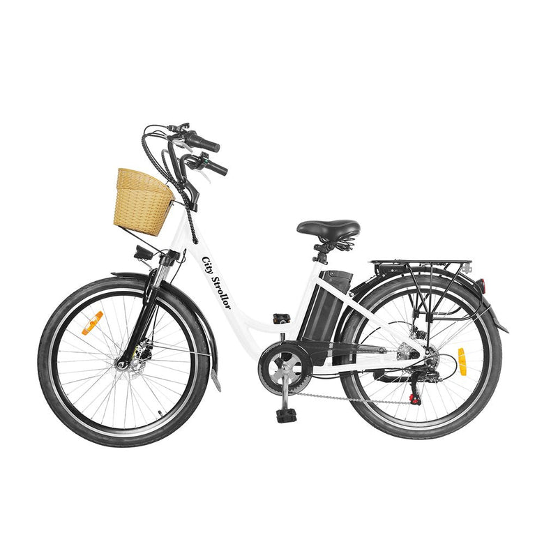 GlareWheel EB-X8 City Electric Bike - White
