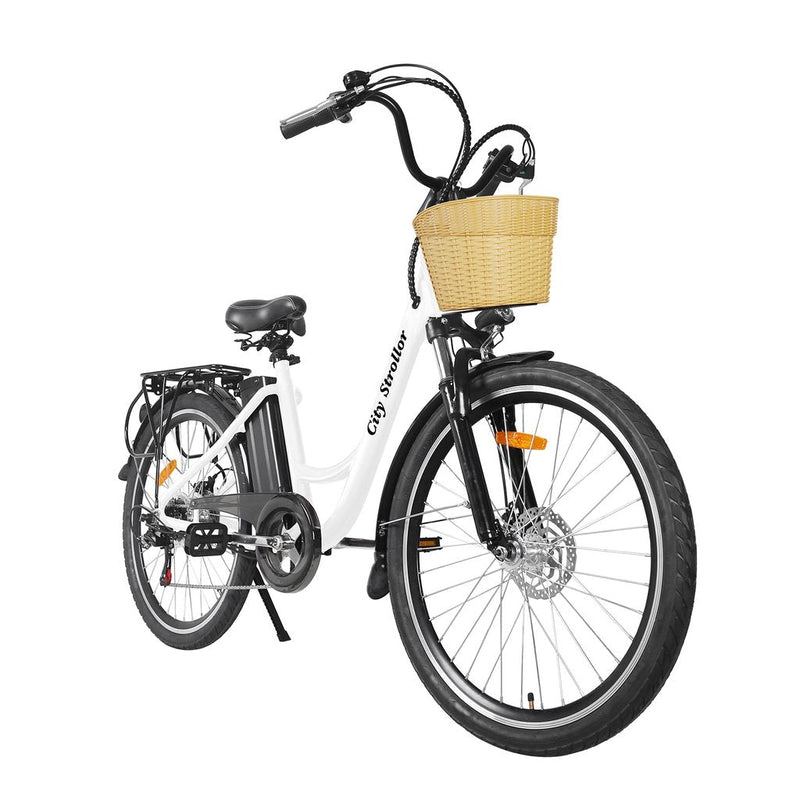 GlareWheel EB-X8 City Electric Bike - White