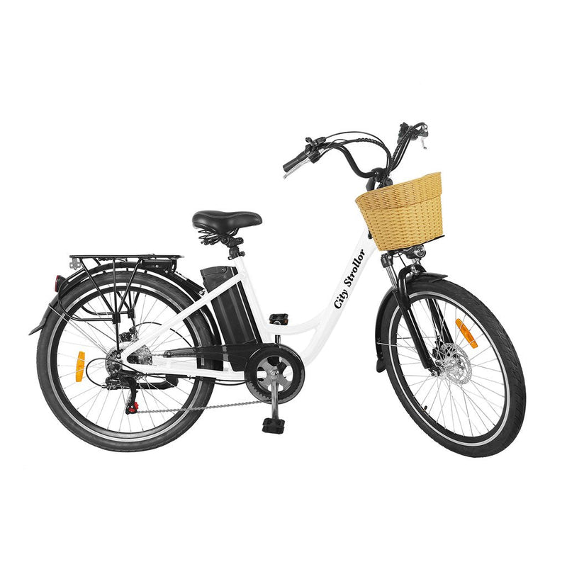 GlareWheel EB-X8 City Electric Bike - White