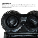 30" Battery Powered Push Sweeper with Triple Power Brooms Electric Drive and Dust Suppression