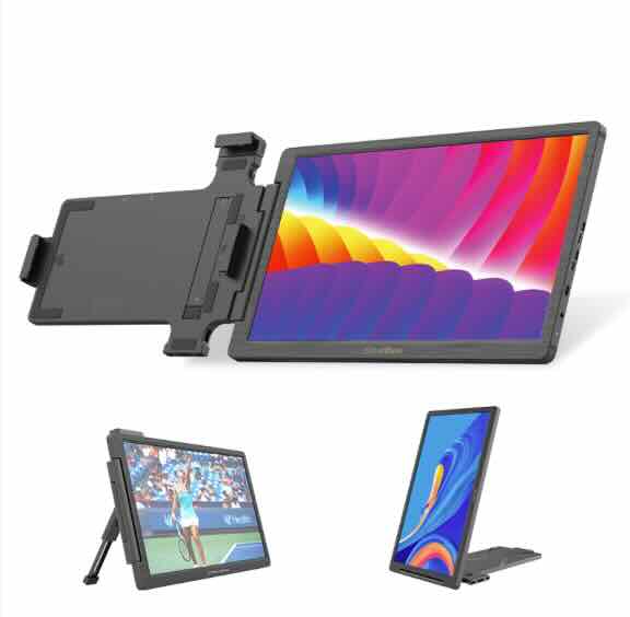 ELECROW CrowView- Ultimate 14'' Portable Ultralight Dual Monitor support multiple system and 13''- 16.5 ''laptops with FCC/CE