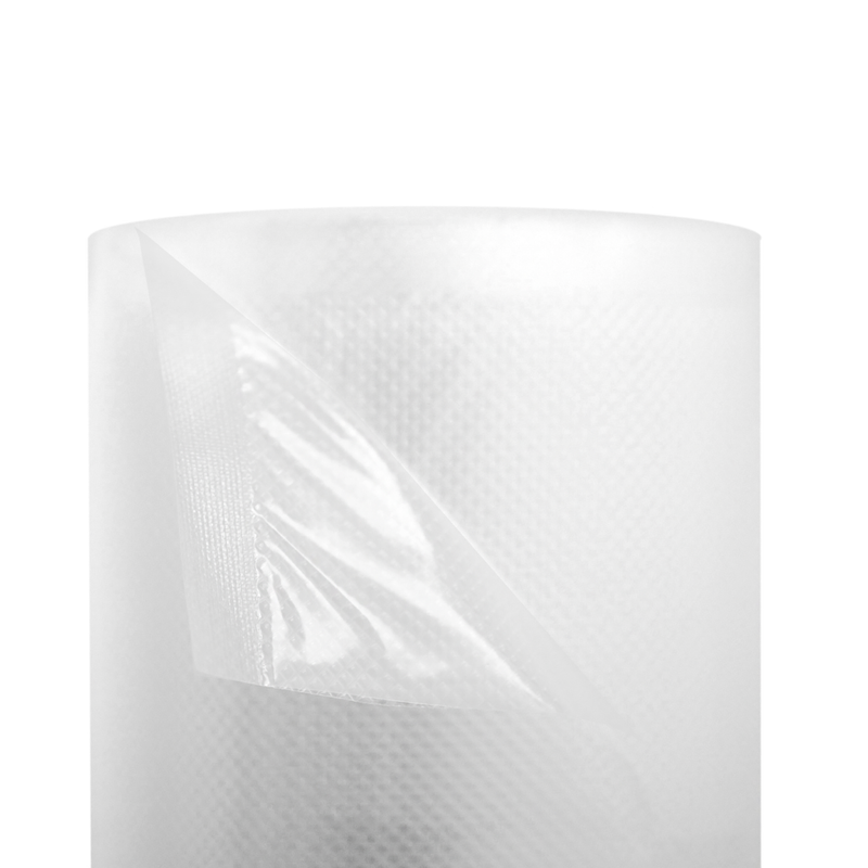 Embossed Vacuum Sealer Roll With Write On Label – 8” X 50’