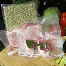 Embossed Vacuum Sealer Roll With Write On Label – 8” X 50’