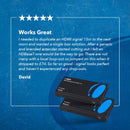 Extensor HDMI OREI HDBaseT 4K 60 Hz con cable LAN Ethernet Cat5e/6 - Hasta 35 m - IR, CEC, RS-232, PoC (EX-115UHD-K) 