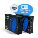 Extensor HDMI 4K sobre CAT6/7 hasta 50 m con PoC e IR bidireccional (EX-150C)