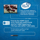 Extensor HDMI 4K sobre CAT6/7 hasta 50 m con PoC e IR bidireccional (EX-150C)