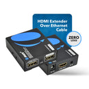 Extensor HDMI OREI con cable CAT6/CAT7, 1080p, con infrarrojos, hasta 58 metros, compatible con 3D y audio HD (EX-196PRO-KIT) 