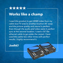 Extensor HDMI OREI con cable CAT6/CAT7, 1080p, con infrarrojos, hasta 58 metros, compatible con 3D y audio HD (EX-196PRO-KIT) 