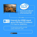 Extensor HDMI 4K sobre CAT6/7 RJ45 4K a 30 Hz hasta 40 m y 1080p hasta 70 m (EX-230C) 