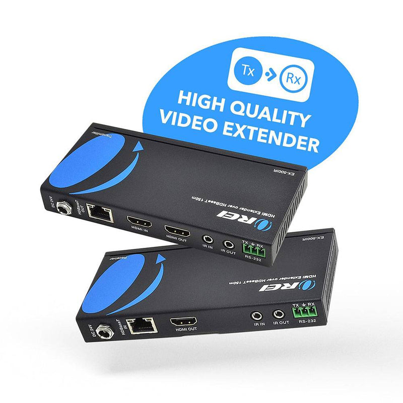 Extensor HDMI Full HD con POC, IR bidireccional, RS-232 y PoC (EX-500IR) 