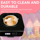 Whynter 1.28 Quart Automatic Ice Cream Maker with Built-In Compressor | ICM-128BPS