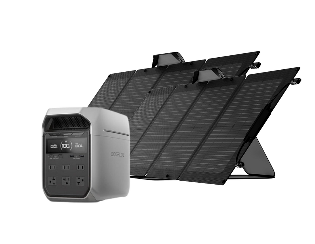 Ecoflow Delta 3 Plus + 2x110W Solar Panels | Wellbots | Free shipping Ecoflow Delta 3 Plus + 2x110W Solar Panels | Wellbots | Free shipping