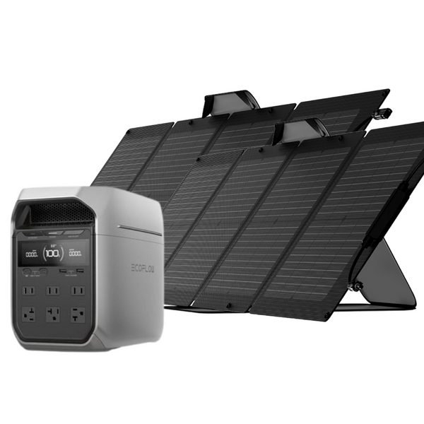Ecoflow Delta 3 Plus + 2x110W Solar Panels | Wellbots | Free shipping Ecoflow Delta 3 Plus + 2x110W Solar Panels | Wellbots | Free shipping