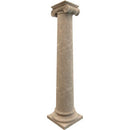 Emperador Light Marble Ionic Greek Hand-carved Column (W)20" (L)24" (H)101"