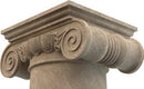 Emperador Light Marble Ionic Greek Hand-carved Column (W)20" (L)24" (H)101"