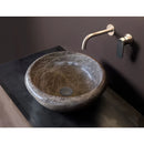 Emperador Brown Natural Stone Marble Drop-in or Above Vanity Bathroom Vessel Sink