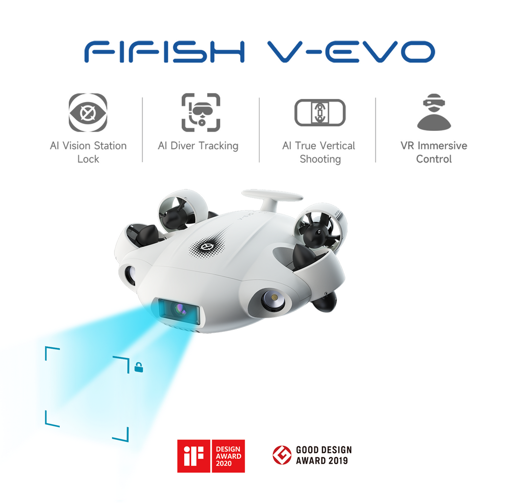 Qysea Fifish V-EVO Underwater Camera ROV | Wellbots | Free Shipping Qysea Fifish V-EVO Underwater Camera ROV | Wellbots | Free Shipping