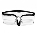 Framed Rectangular Safety Glasses with Side Shields for High Impact Protection