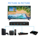 Conmutador HDMI 4x1 de alta velocidad con control remoto por infrarrojos y modo imagen en imagen (HD-401P)