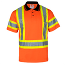 Hi-Vis X-Back Reflective Two-Tone Safety Polo Shirt