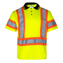 Hi-Vis X-Back Reflective Two-Tone Safety Polo Shirt