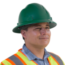 Full Brim Safety Hard Hat with 4 Point Suspension