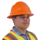 Full Brim Safety Hard Hat with 4 Point Suspension