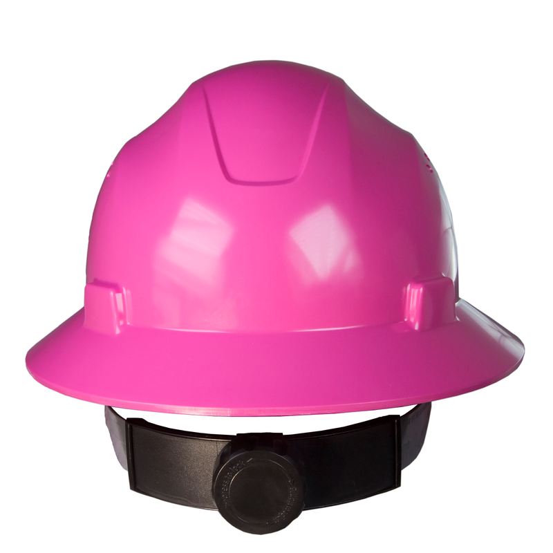 Full Brim Safety Hard Hat with 4 Point Suspension