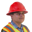Full Brim Safety Hard Hat with 4 Point Suspension