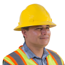 Full Brim Safety Hard Hat with 4 Point Suspension