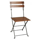 Five Piece Dining Set with 28" Square Steel Table and Four 5508 Folding Chairs