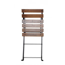 Five Piece Dining Set with 28" Round Powder Coated Steel Top with Four 5504 Side Chairs